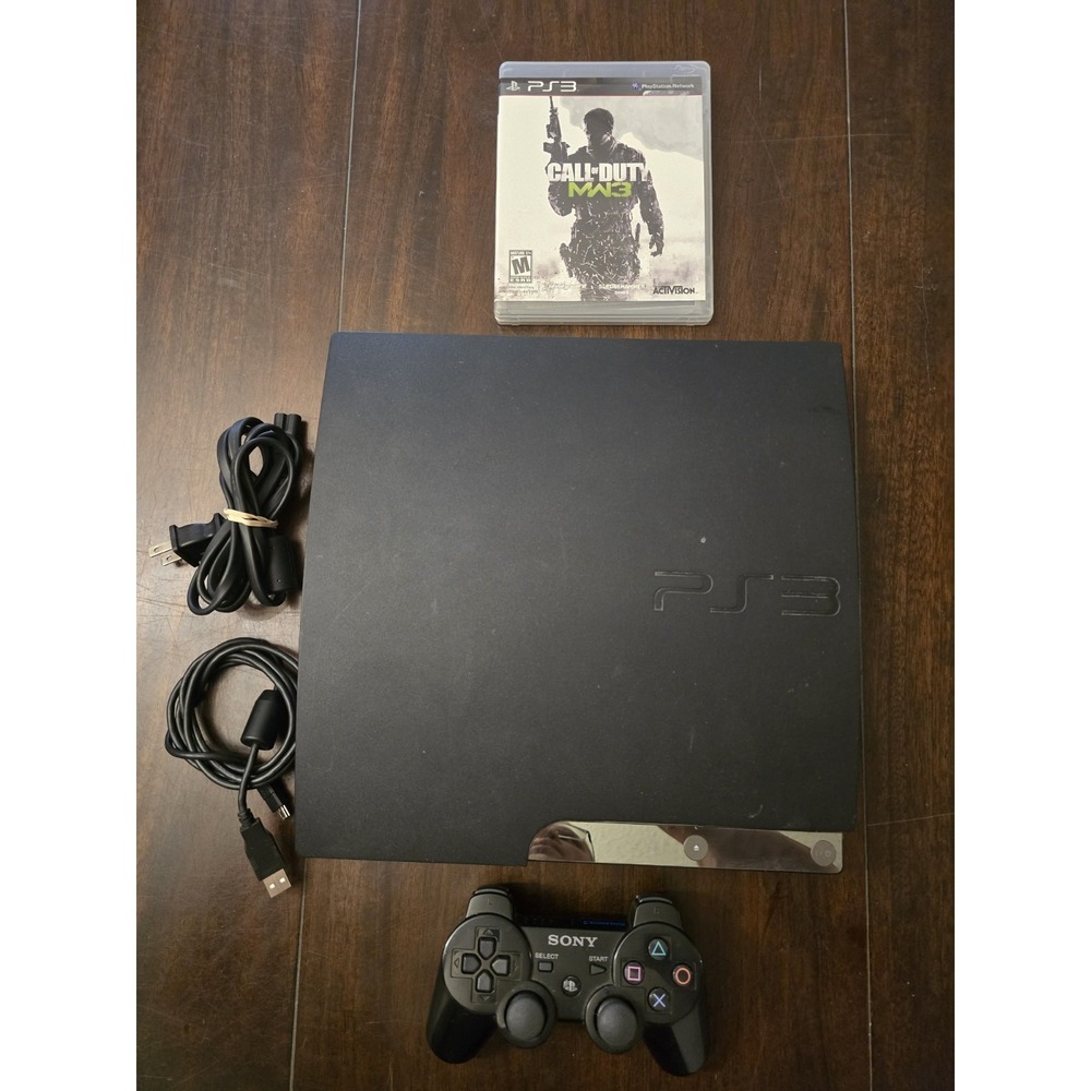 Sony Playstation 3 Slim Console Bundle w/Controller And Game